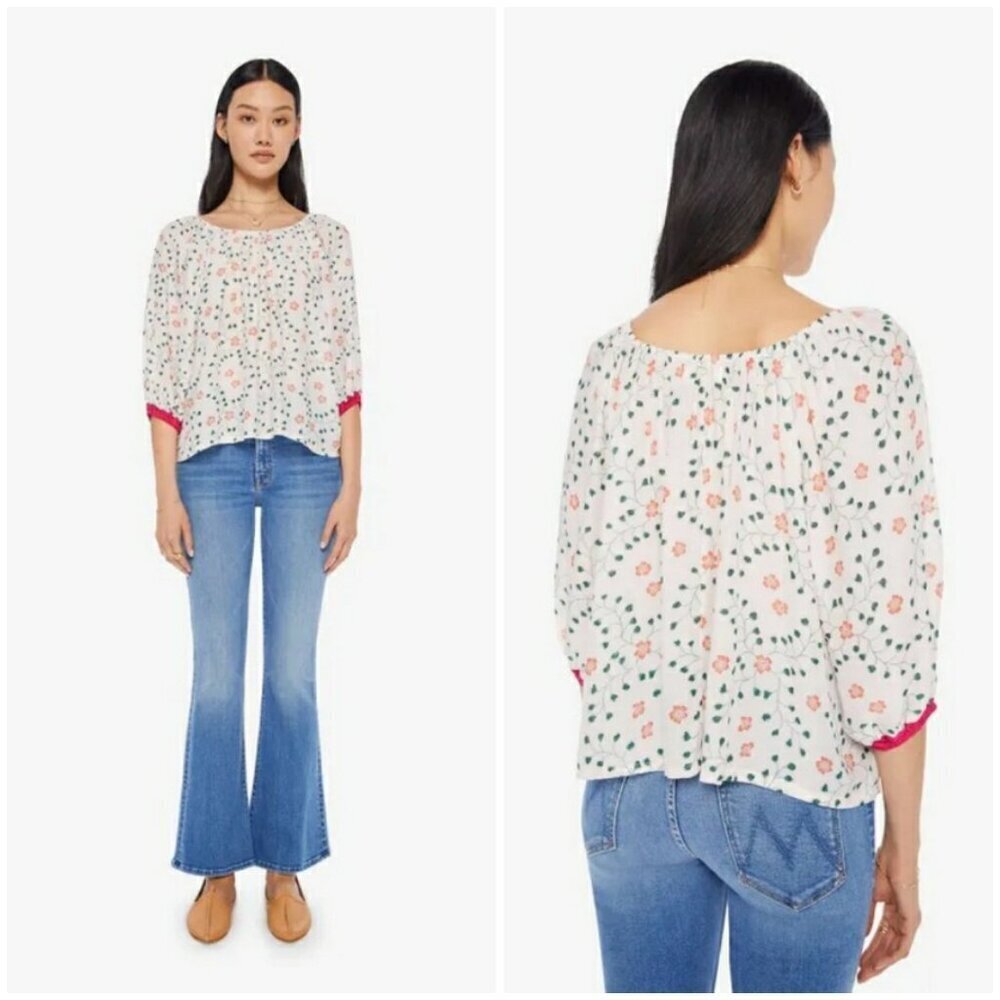💕NATALIE MARTIN💕 Ella Top ~ Pinwheel Cotton Medium M NWT